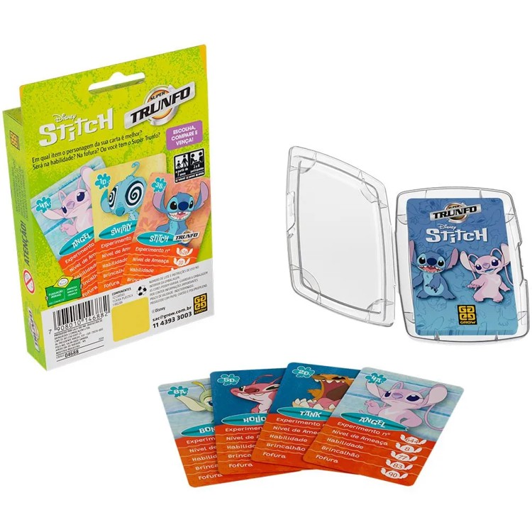 Jogo Super Trunfo Stitch - Grow