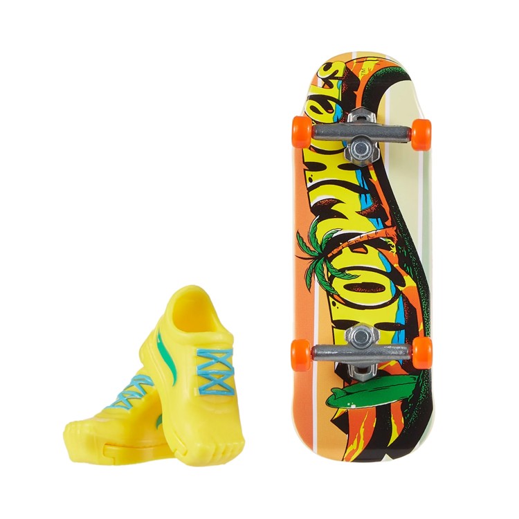 Hot Wheels Skate de Dedo com Tênis - On Vacation