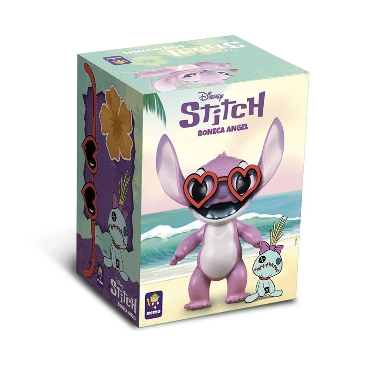 Boneco Angel Stitch 40cm - Disney - Mimo Toys
