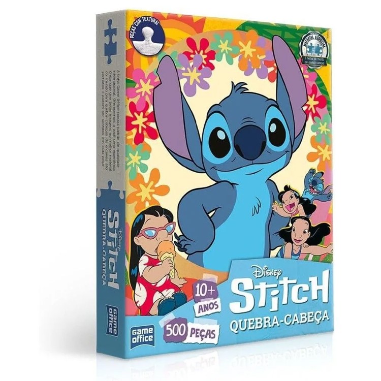 Quebra-Cabeça Stitch 500 peças - Disney - Game Office