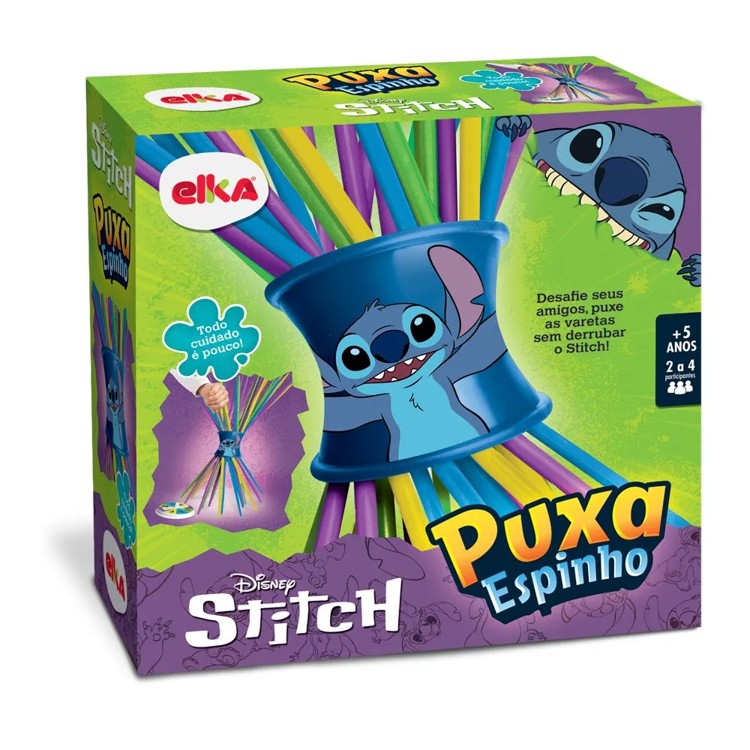 Jogo Puxa Espinho Stitch - Elka Brinquedos