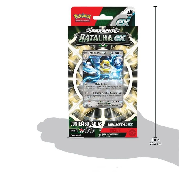 Pokémon - Deck De Batalha Melmetal Ex - 60 cartas - Copag