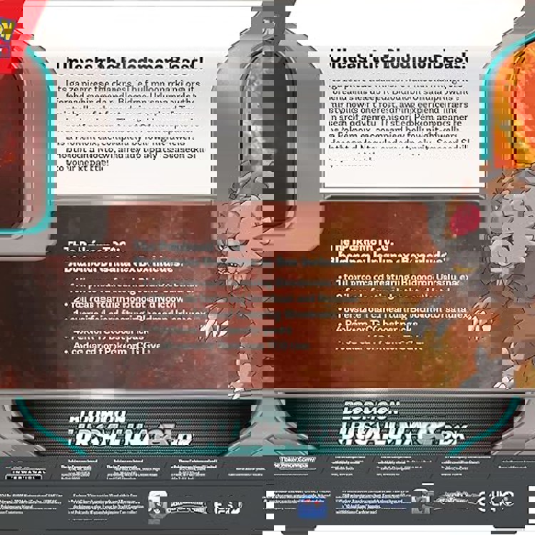 Pokémon - Box de Cartas Coleção Ursaluna Lua Sangrenta Ex - 40 cartas - Copag