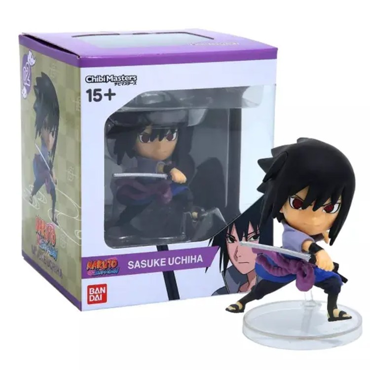 Naruto Chibi Masters Wave 1 - Sasuke Uchiha - Bandai - Fun Divirta-se