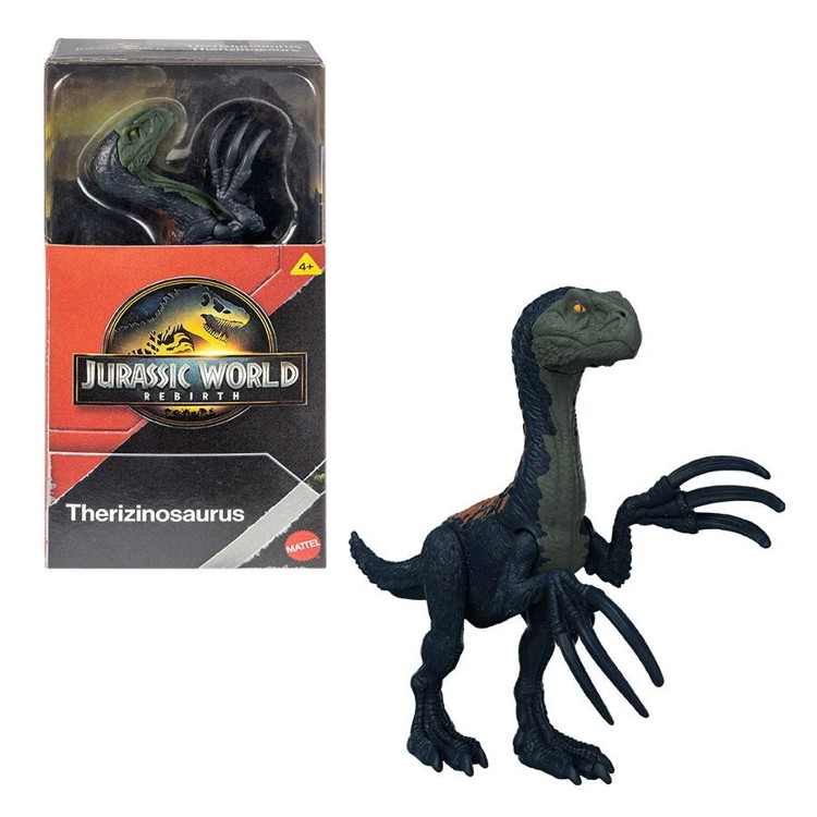 Jurassic World Rebirth - Dinossauro Therizinosaurus 15 Cm - Articulado - Mattel