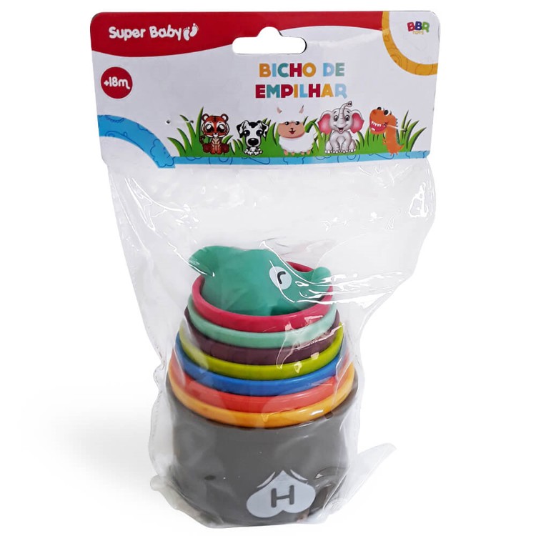 Bicho de Empilhar Copinhos - Super Baby