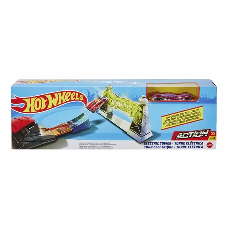 Hot Wheels - Pista de Acrobacia - Torre Elétrica - Mattel