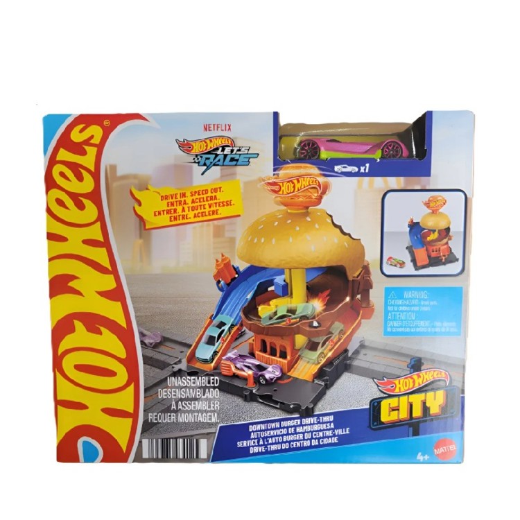 Hot Wheels City - Pista de Hamburgueria - Mattel