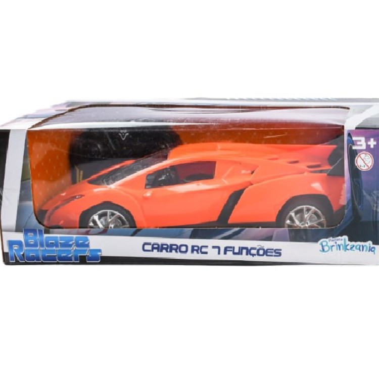 Carro Controle 7 Funções Blazer Racer Extreme 27 Cm - Laranja - Brinkzania