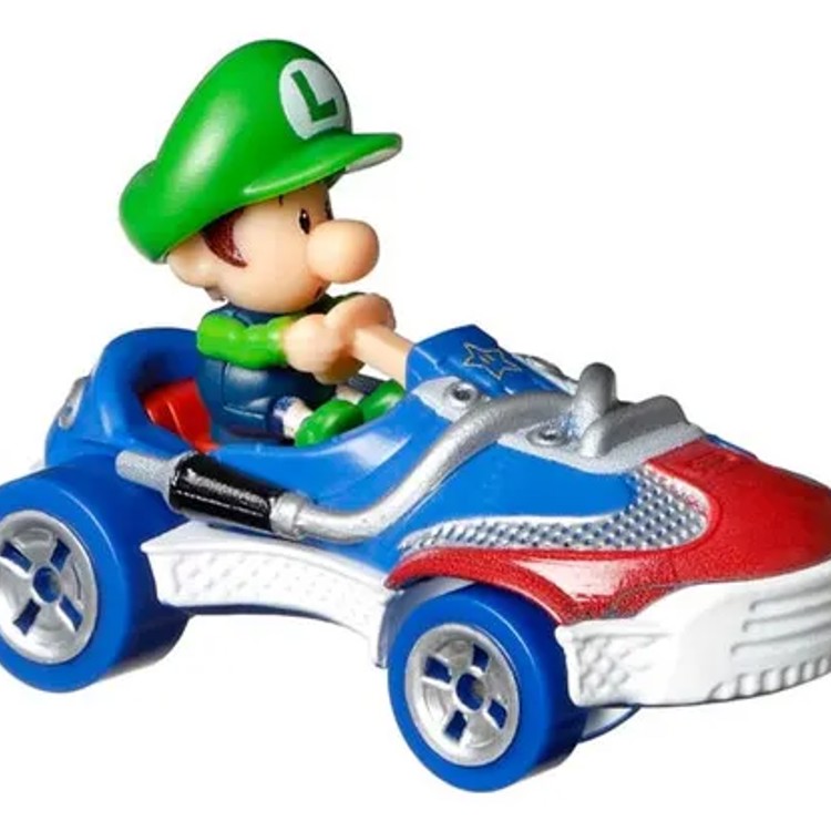 Hot Wheels Mario Kart - Baby Luigi - Mattel