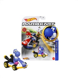 Hot Wheels Mario Kart - Blue Yoshi - Mattel