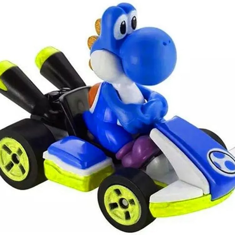 Hot Wheels Mario Kart - Blue Yoshi - Mattel