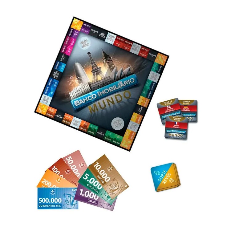 Jogo Banco Imobiliário Mundo - Estrela