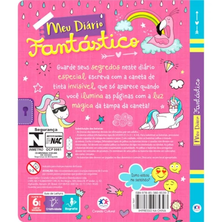 Meu Diário Fantástico com Caneta Especial