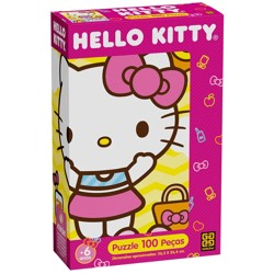 Quebra-Cabeça 100 peças - Hello Kitty - Grow