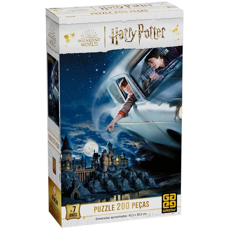 Quebra-Cabeça 200 peças - Harry Potter - Grow