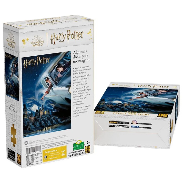 Quebra-Cabeça 200 peças - Harry Potter - Grow