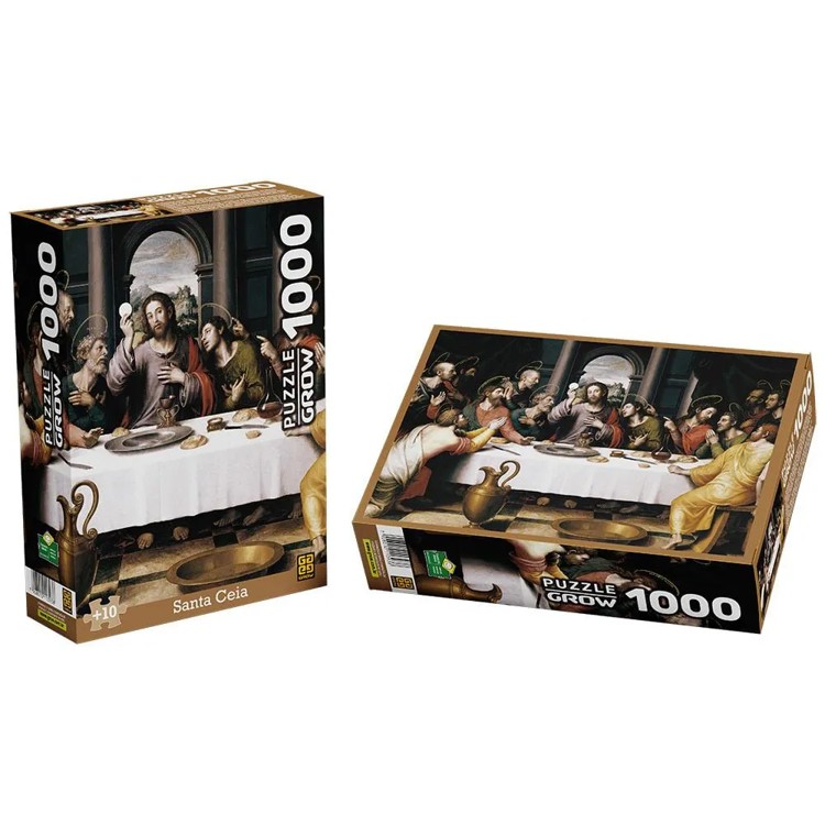 Quebra-Cabeça Santa Ceia 1000 peças - Grow