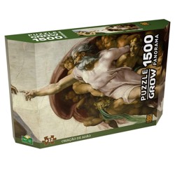 Quebra-Cabeça Criação de Adão 1500 peças - Grow