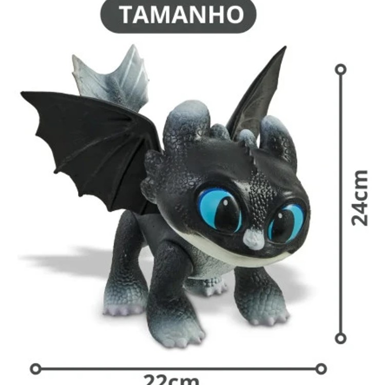 Como Treinar Seu Dragao Dusk 24 cm - Pupee