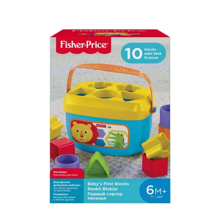 Balde Primeiros Blocos - Fisher Price