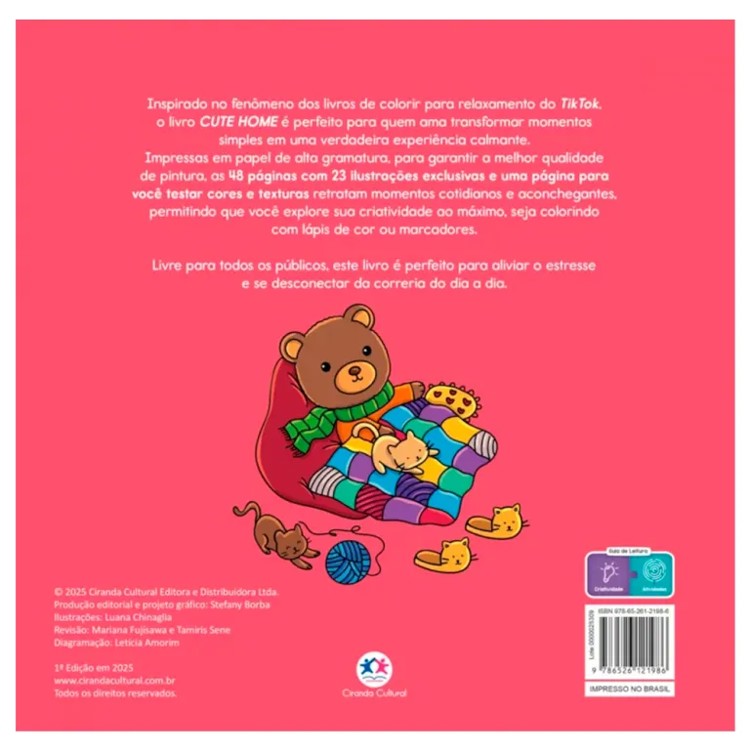 Comfy Goods Cute Home - Livro de Colorir - Ciranda Cultural