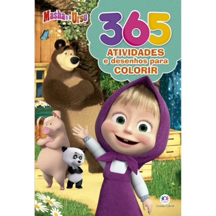 Masha e o Urso - 365 Atividades e Desenhos Para Colorir - Ciranda Cultural