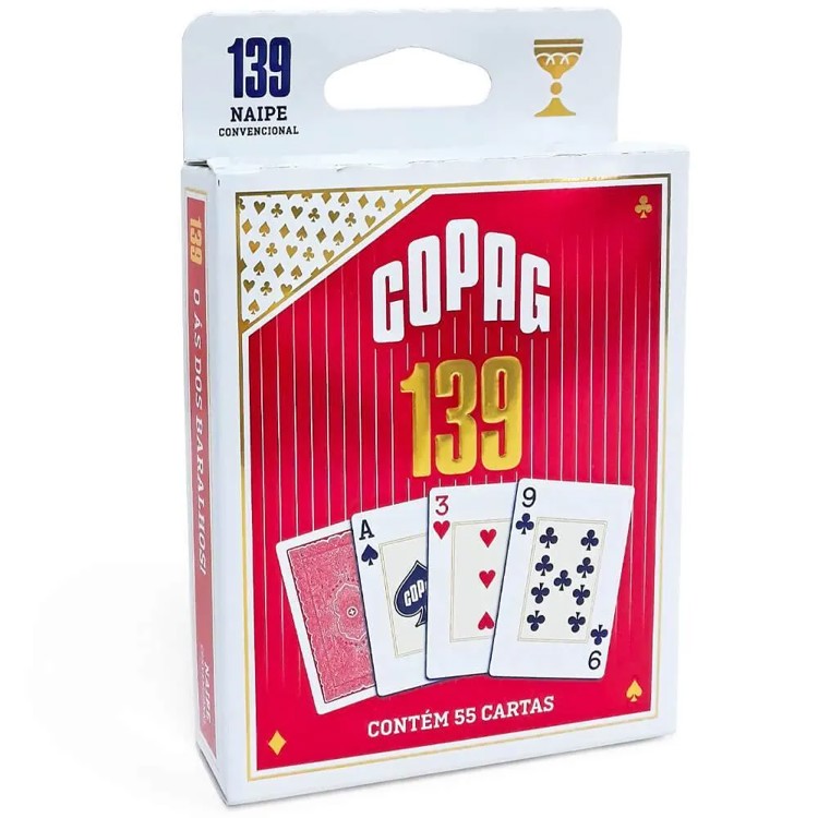 Baralho 139 - Vermelho - Naipe Convencional - Copag