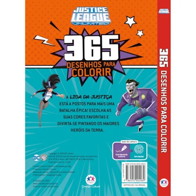 Liga da Justiça - 365 Desenhos Para Colorir - Ciranda Cultural
