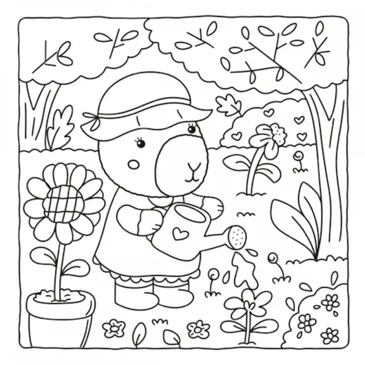 Cozy Capybaras - Livro de Colorir - Ciranda Cultural