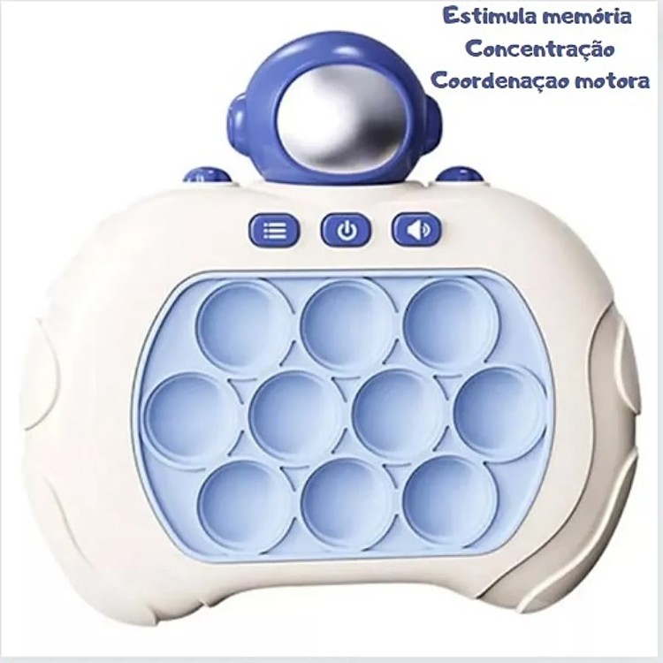 Pop It Eletrônico - Fidget Toy - Brinquedo Sensorial - Astronauta
