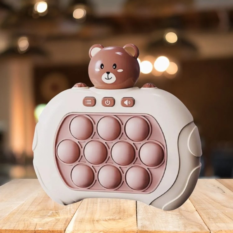 Pop It Eletrônico - Fidget Toy - Brinquedo Sensorial - Urso