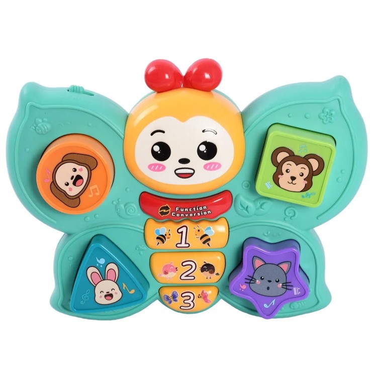 Borboleta Teclas  Musicais - Amarela - Brinkzania