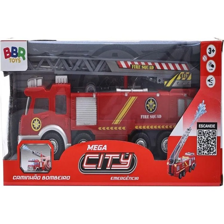 Caminhão de Bombeiro Emergência - BBR Toys