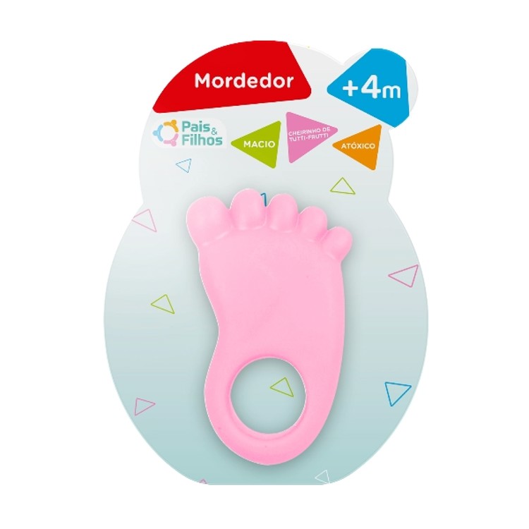 Mordedor Pezinho Rosa - Pais &  Filhos