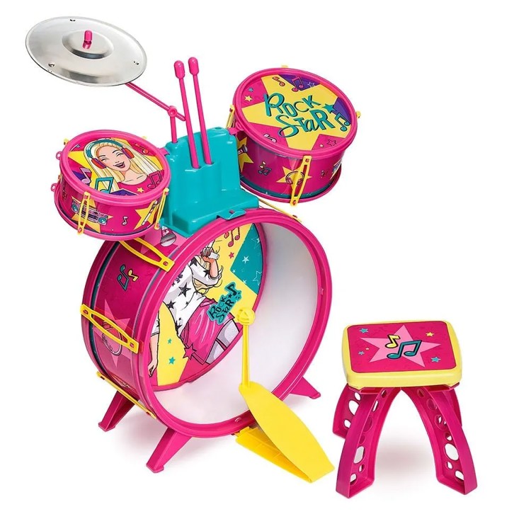 Bateria Infantil Fabulosa Barbie - Fun Divirta-se