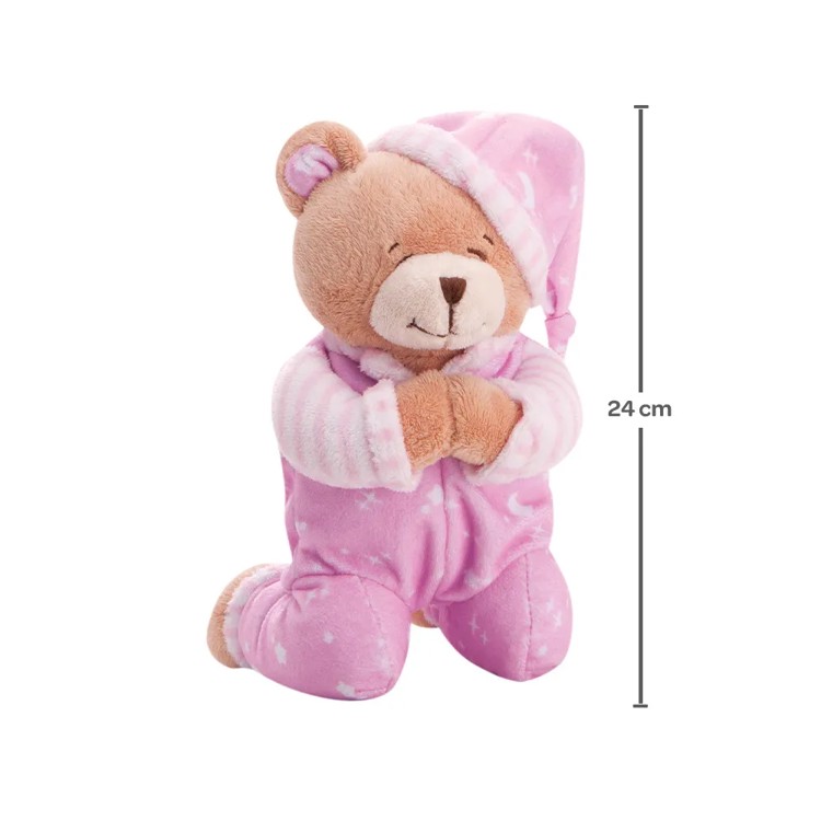 Pelúcia Ursinho que Reza Rosa - Buba