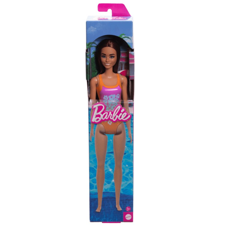 Barbie Fashion & Beauty Boneca Praia com Maiô Laranja