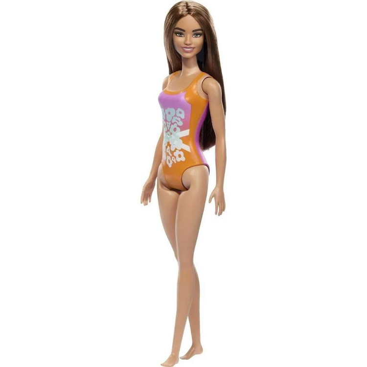 Barbie Fashion & Beauty Boneca Praia com Maiô Laranja