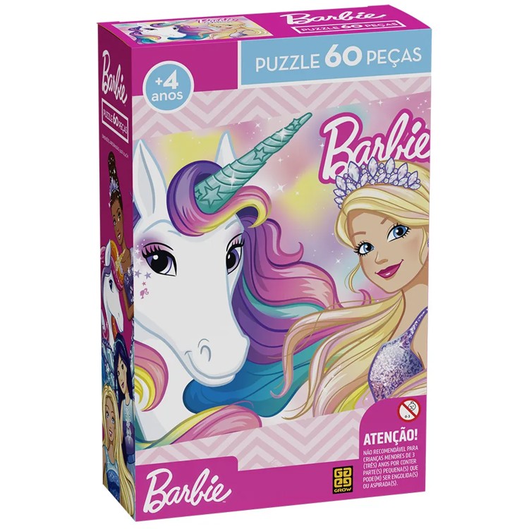 Quebra-Cabeça Barbie 60 peças - Grow