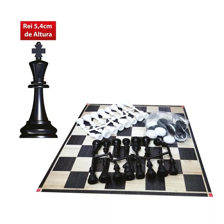 Jogo Xadrez e Dama - Pais e Filhos