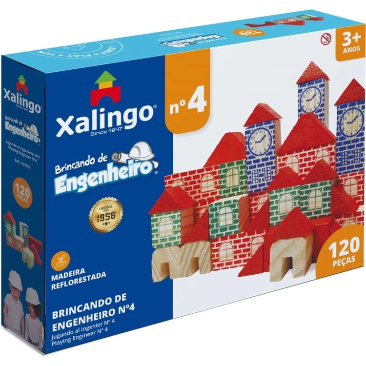 Brincando de Engenheiro nº 4 -  120 Peças - Xalingo