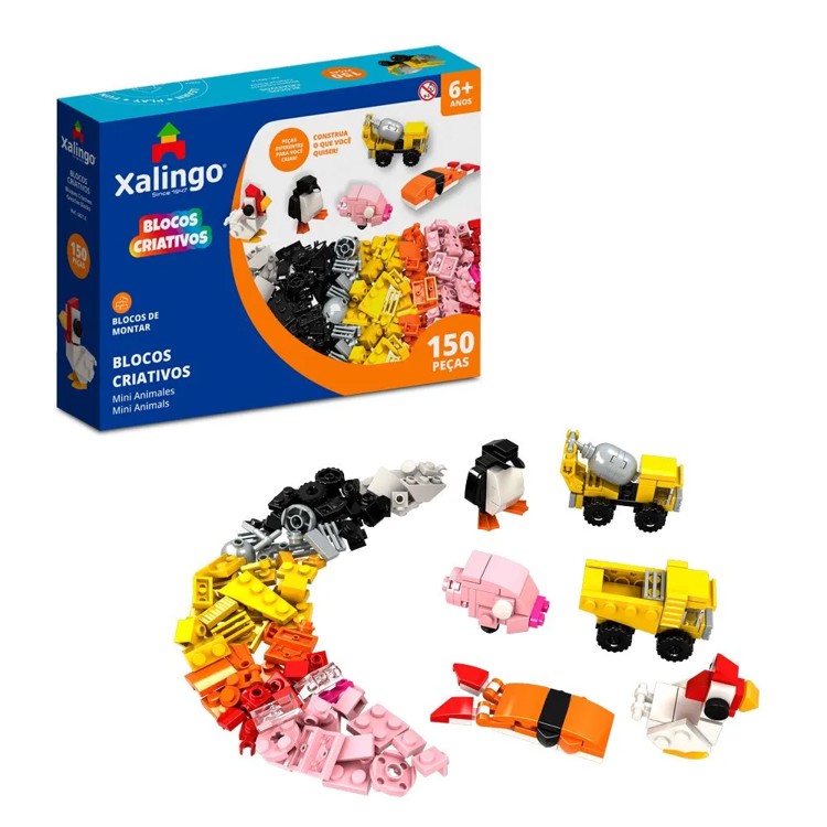 Blocos Criativos  -150 Peças - Xalingo