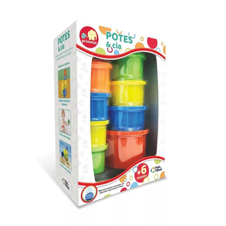 Potes e Cia de Empilhar - Primma - Pais e Filhos