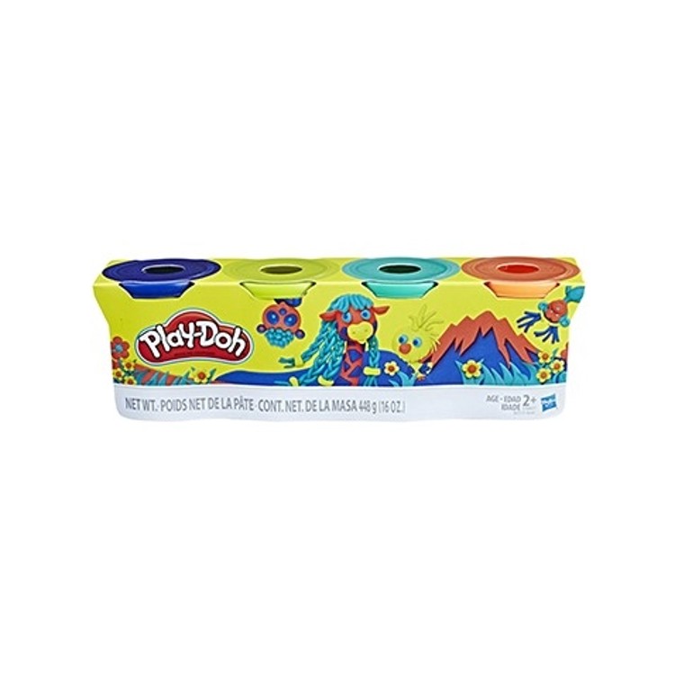 Play-Doh Massa de Modelar - Kit com 4 Potes - Hasbro