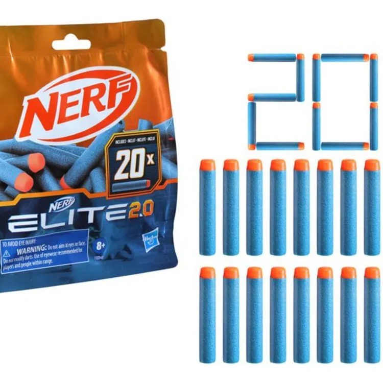 Refil Dardos Nerf Elite 2.0 C/20 - Hasbro