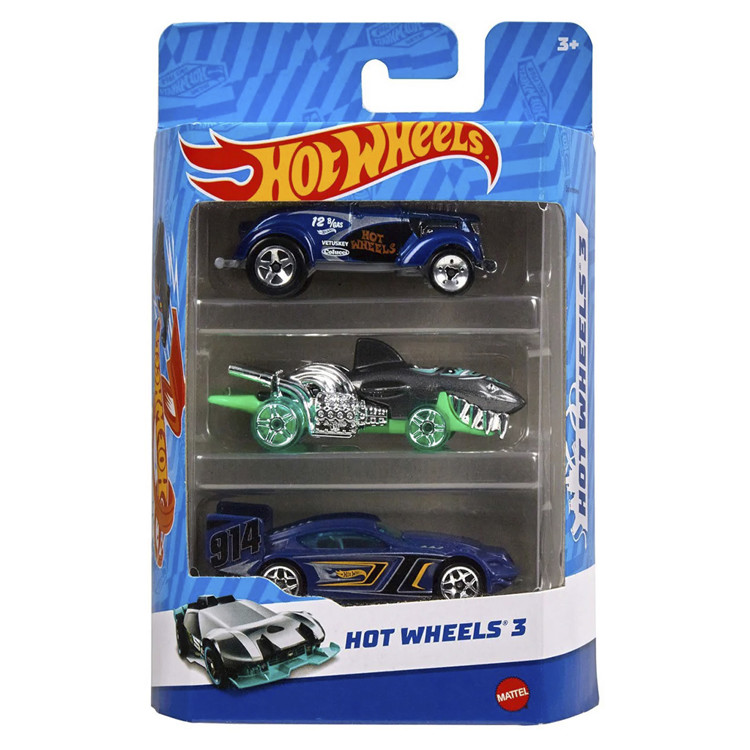 Hot Wheels 3 - Pacote com 3 carros - Sortidos